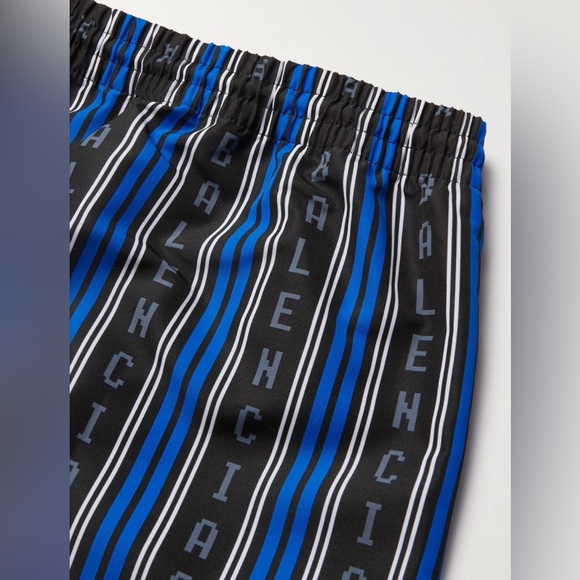 Balenciaga Mens Logo Striped Pull On Swim Trunks XS $495 - Picture 10 of 13